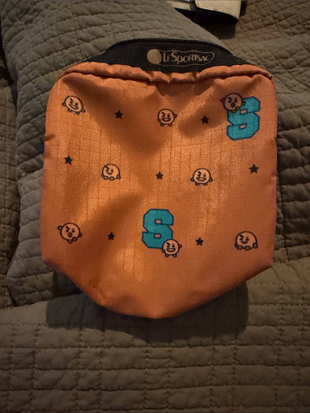 Lesportsac BT21 Shooky: BTS Suga Small Cosmetic Pouch New Authentic W.J